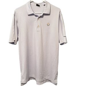 Blue Polo Dunning Golf Shirt. Size Medium